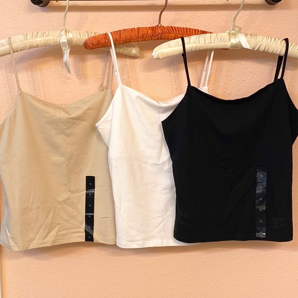 Banana Republic Tops - NWT Banana Republic 3 pc. set Soft Stretch Camisoles w Shelf Bra